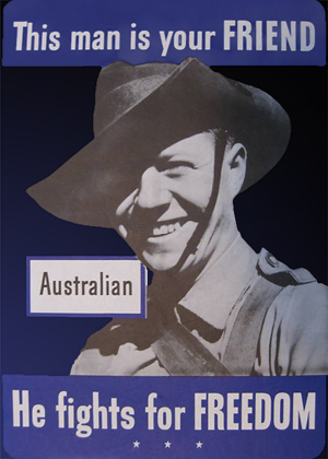Australsk plakat med australsk soldat fra 1942